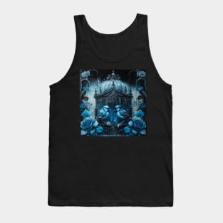 Gothic Blue Birds Tank Top